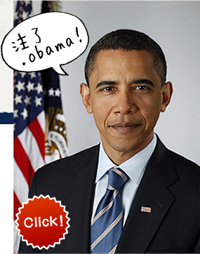 注了 .obama!