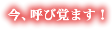 今、呼び覚ます！